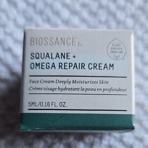 Biossance Squalane + Omega Repair Cream - White and Green Packaging